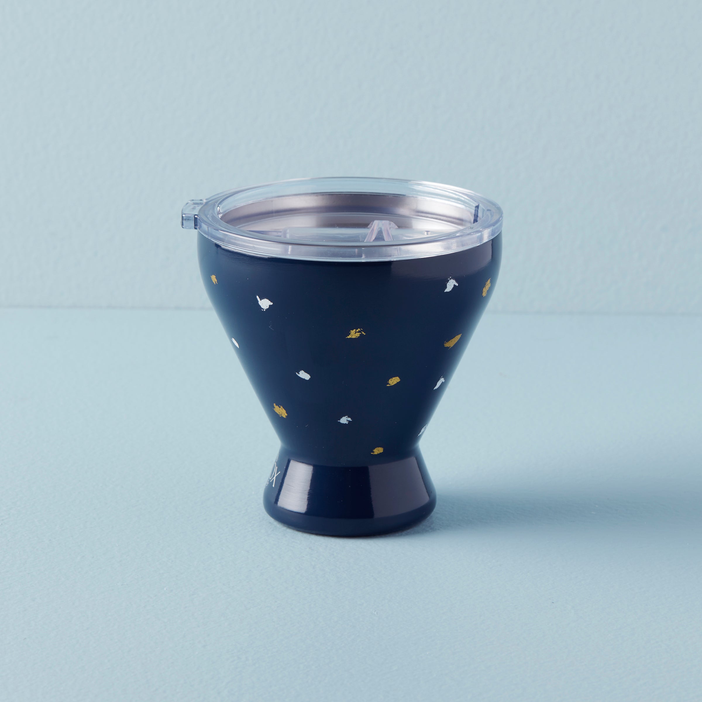 Lenox Fine Lenox Fine Blue Bay Dot Stainless Steel Cocktail Tumbler