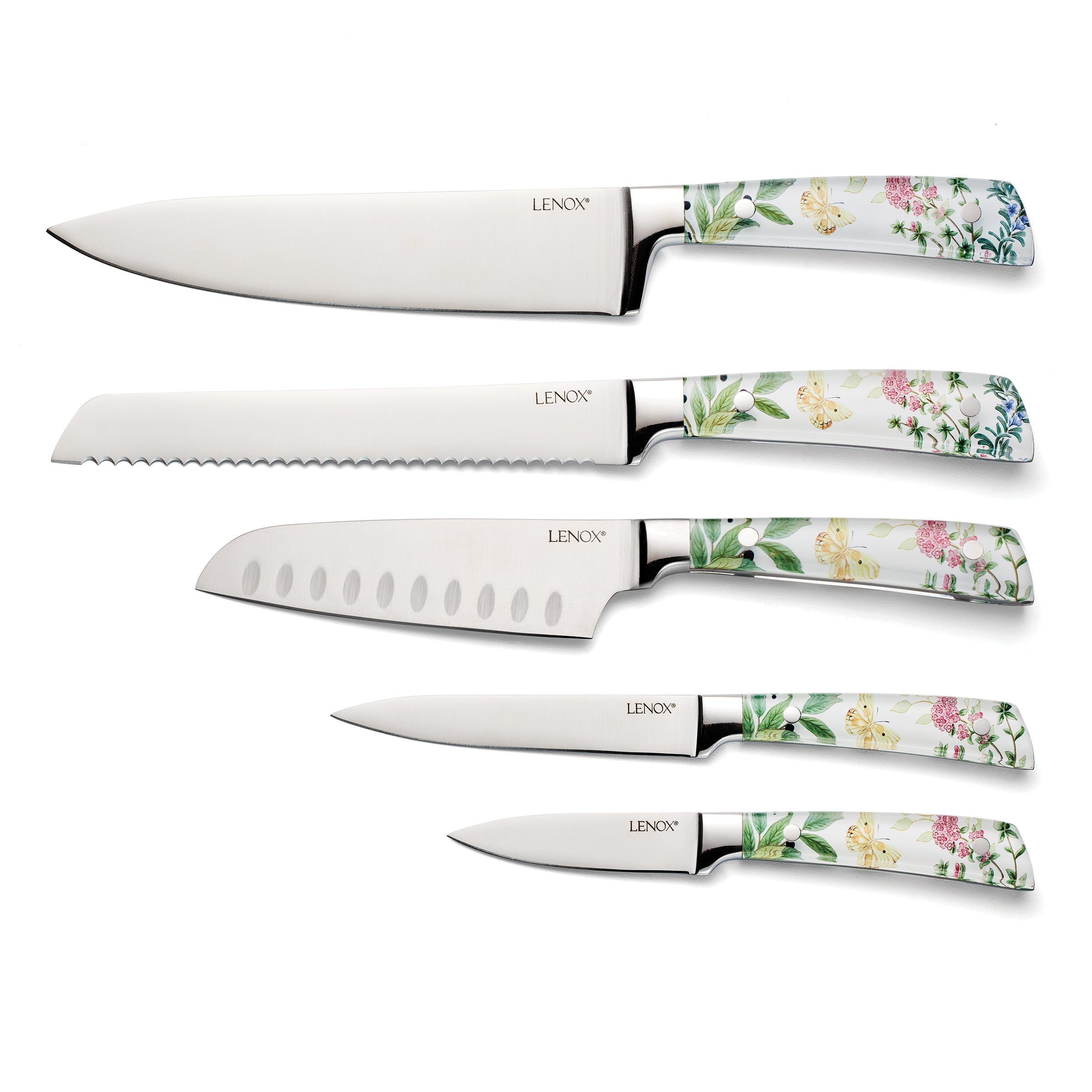 Lenox Fine Lenox Fine Butterfly Meadow Herbs 6-Piece Cutlery Block Set - Image 3