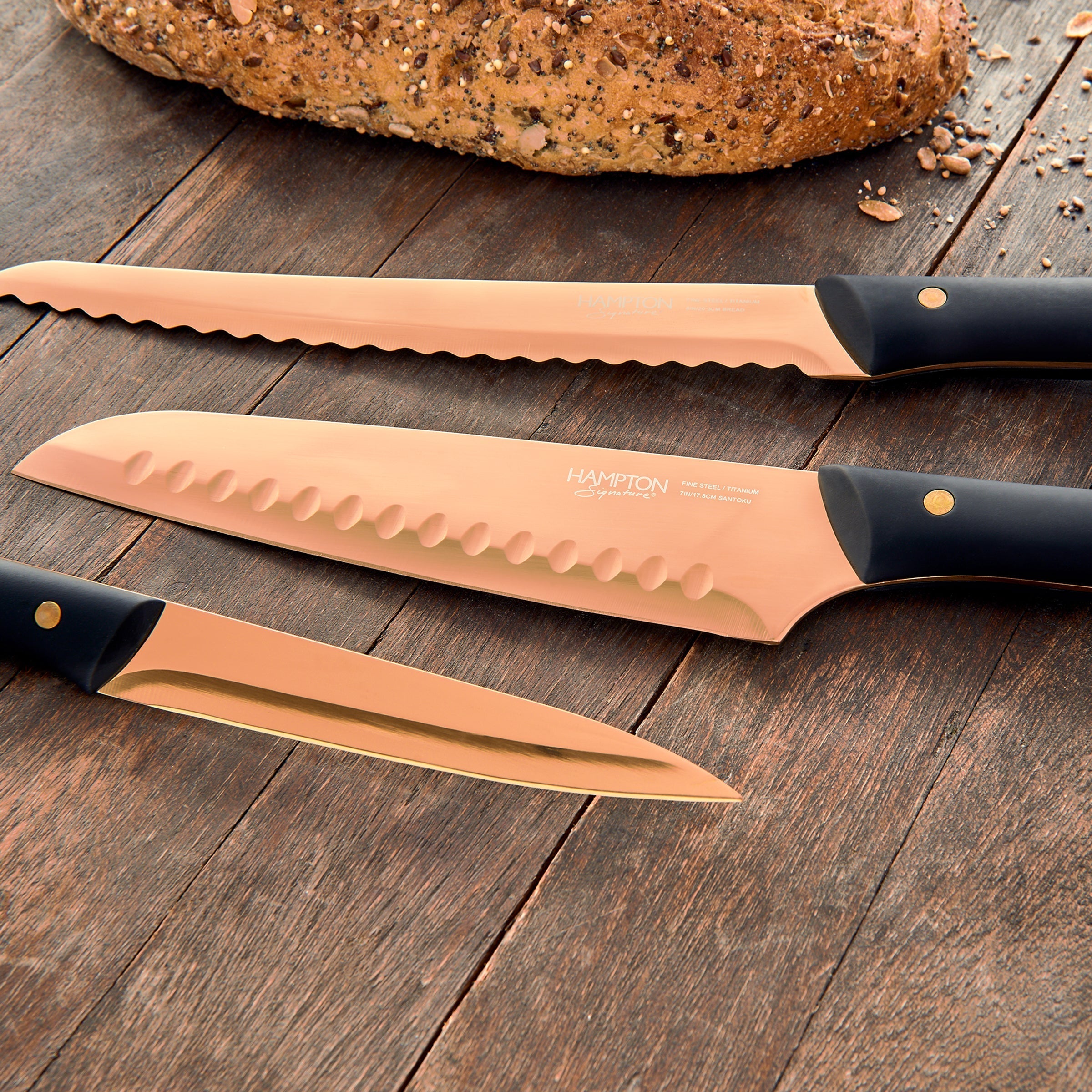 Lenox Fine Lenox Fine Knight Copper 13-Piece Cutlery Block Set - Image 4