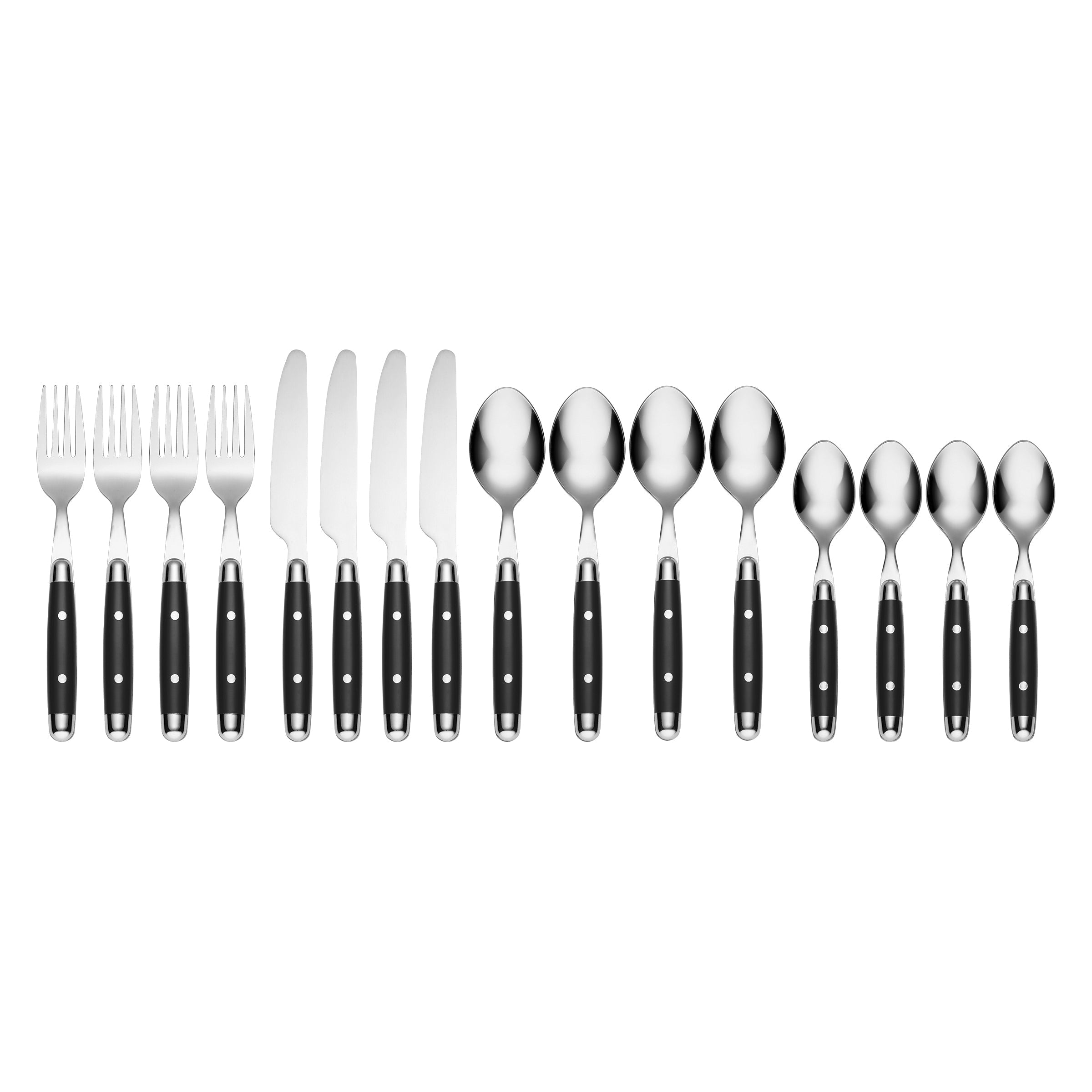Lenox Fine Lenox Fine Jubilee Black 16-Piece Flatware Set - Image 2