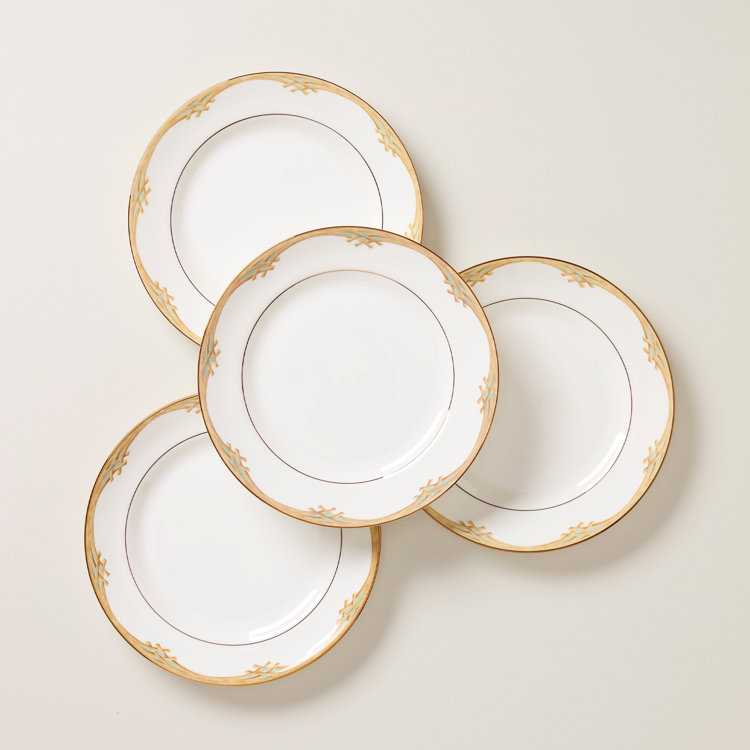 Lenox Fine Lenox Fine British Colonial Bamboo Dinner Plates, Set of 4