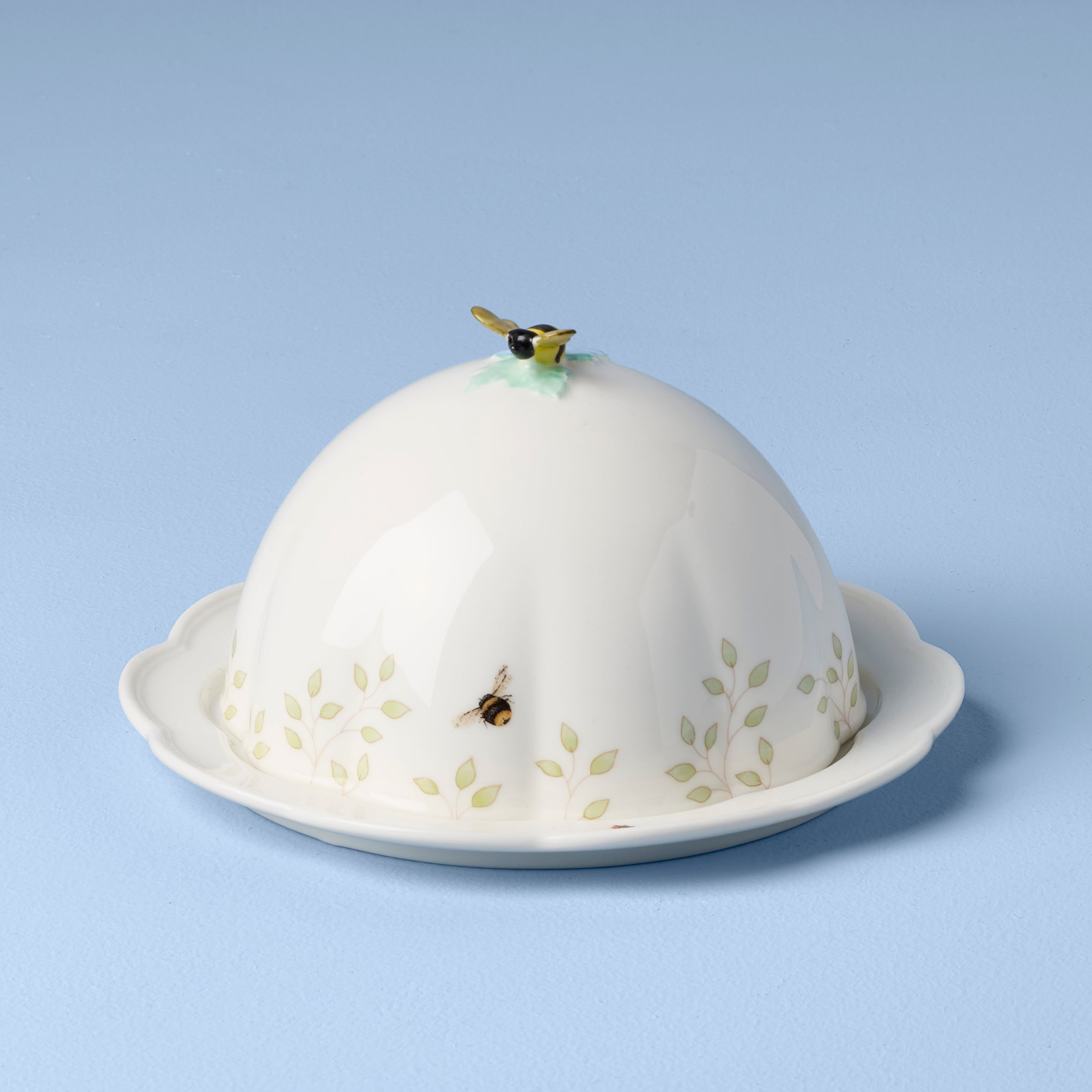 Lenox Fine Lenox Fine Butterfly Meadow Covered Butter Dish