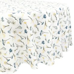Lenox Fine Lenox Fine Wildflowers Allover 70x70 Round Tablecloth