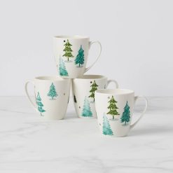 Lenox Fine Lenox Fine Balsam Lane Mugs, Set of 4