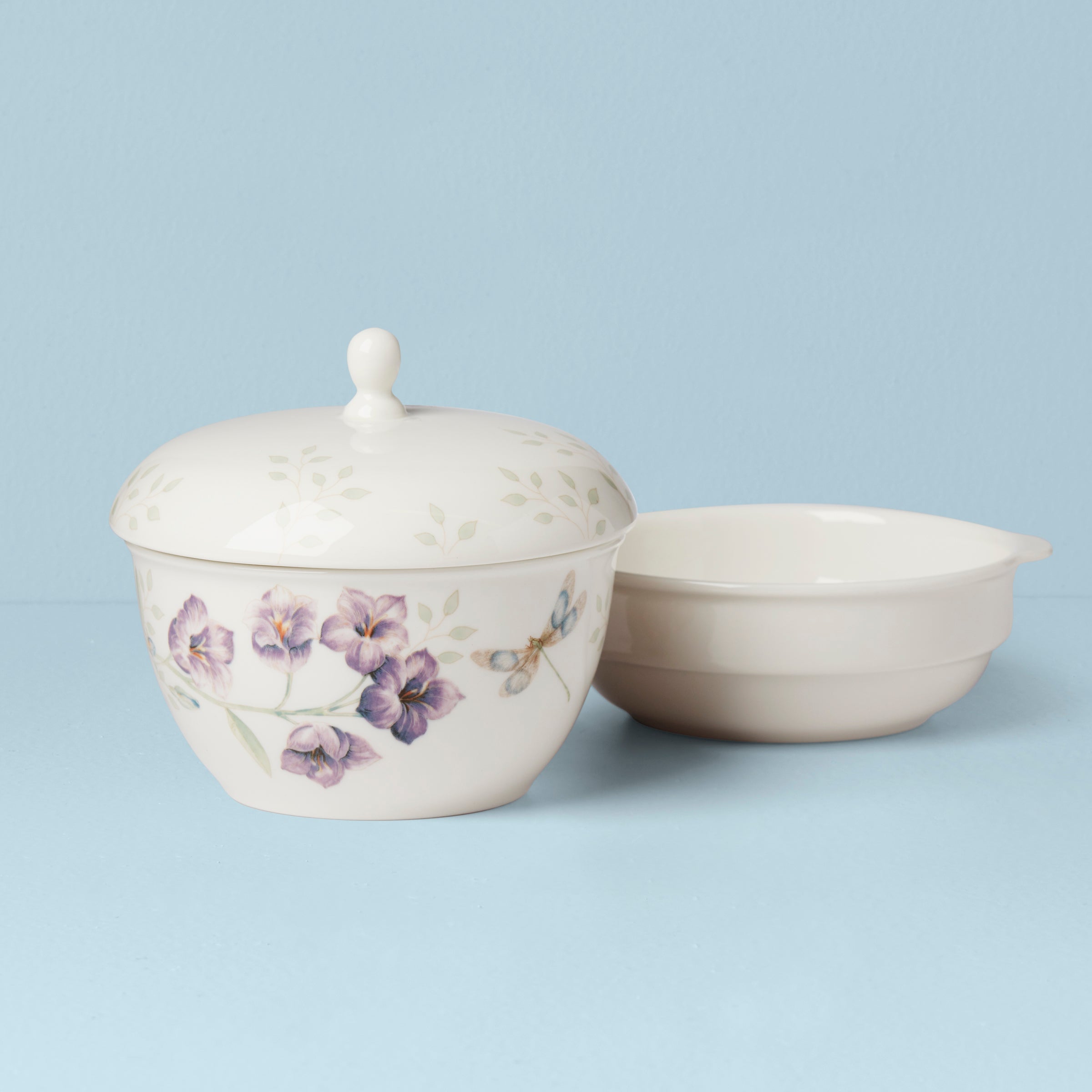 Lenox Fine Lenox Fine Butterfly Meadow 3-Piece Stackable Bowl Set - Image 4