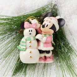 Alternative view of Lenox Fine Lenox Fine 2026 Minnie Mouse's Matching Snowman Ornament