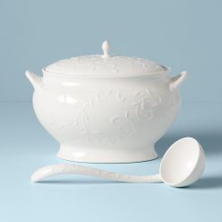 Lenox Fine Lenox Fine Opal Innocence Carved Soup Tureen Set