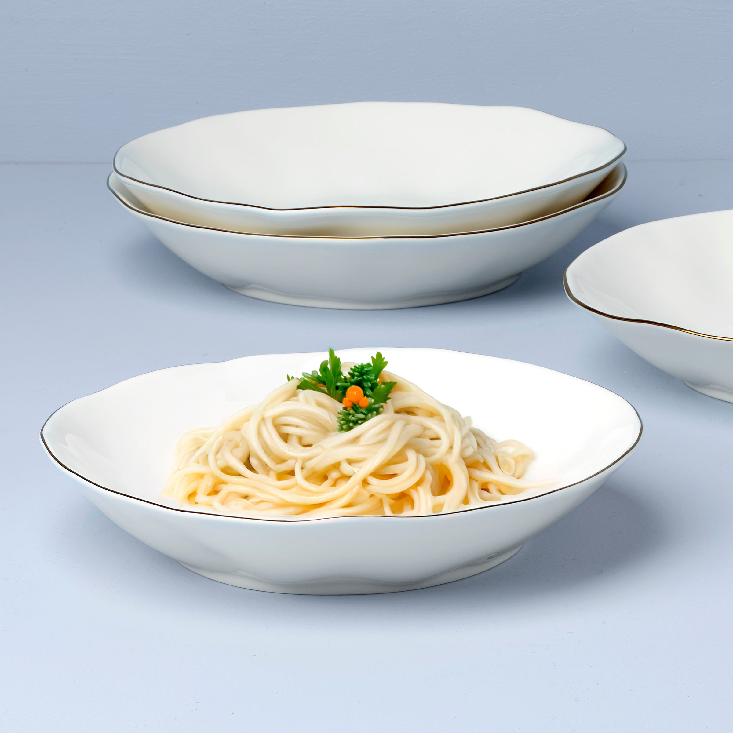 Lenox Fine Lenox Fine Blue Bay White Pasta Bowls, Set of 4 - Image 2