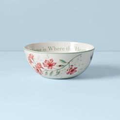 Alternative view of Lenox Fine Lenox Fine Butterfly Meadow Home is Where The Heart is Bowl