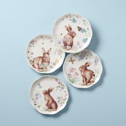 Lenox Fine Lenox Fine Butterfly Meadow Bunny Accent Plates, Set of 4