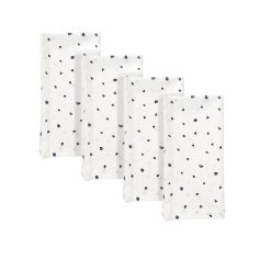 Lenox Fine Lenox Fine Blue Bay Dot Dinner Napkins, Set of 4