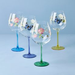 Alternative view of Lenox Fine Lenox Fine Butterfly Meadow Balloon Wine Glasses, Set of 4, Assorted