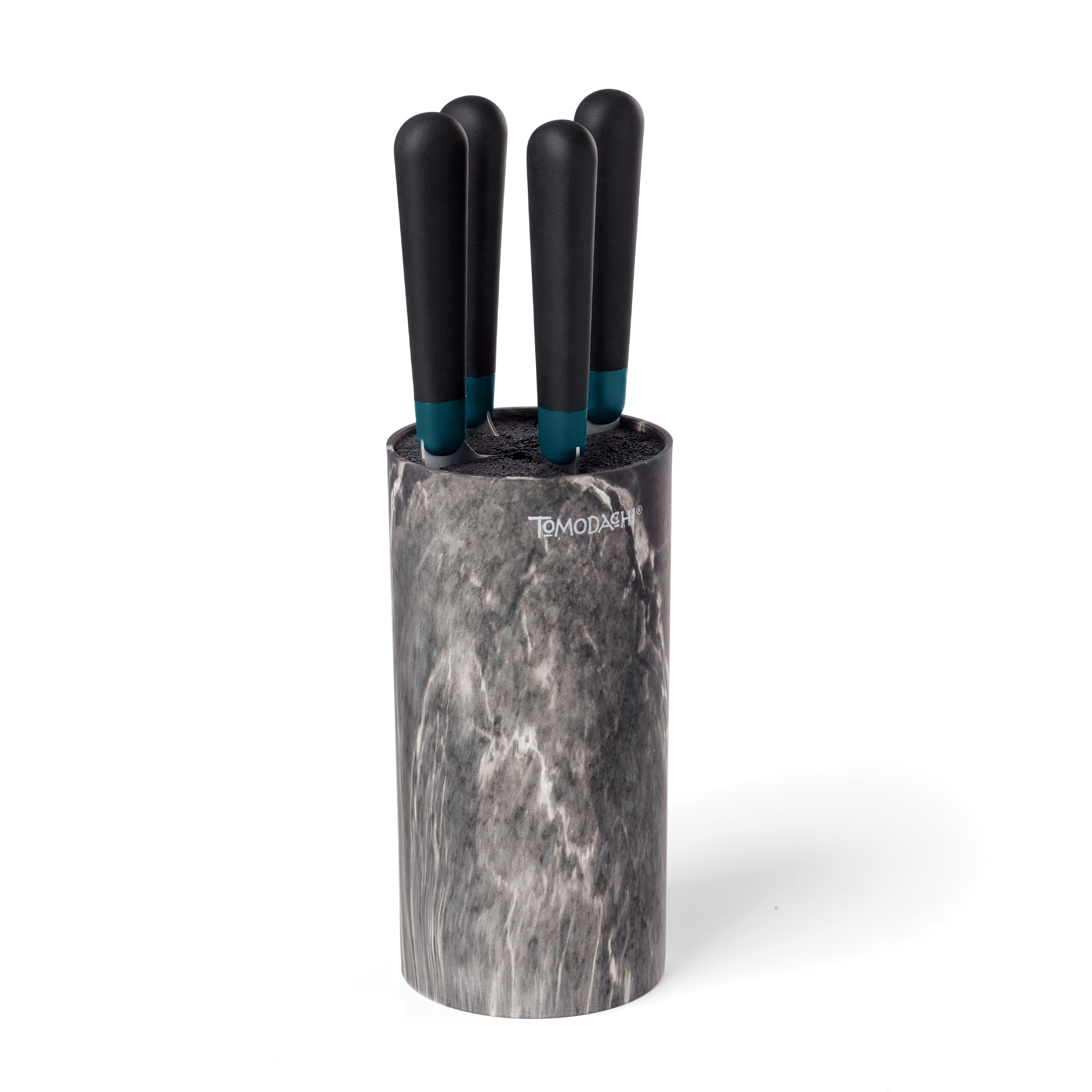 Lenox Fine Lenox Fine Keen Black Marble 5-Piece Bristle Cutlery Block Set