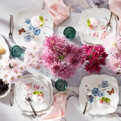 Alternative view of Lenox Fine Lenox Fine Butterfly Meadow Square Dinner Plates, Set of 4