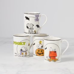 Lenox Fine Lenox Fine The Great Pumpkin Mugs, Set of 4