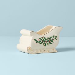 Lenox Fine Lenox Fine Holiday Sleigh Candy Dish