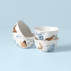 Lenox Fine Lenox Fine Butterfly Meadow Blue Dessert Bowls, Set of 4