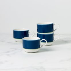 Alternative view of Lenox Fine Lenox Fine Make It Pop Navy & Green Mugs, Set of 4