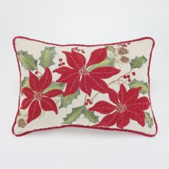 Lenox Fine Lenox Fine Vintage Poinsettia 14x20 Throw Pillow