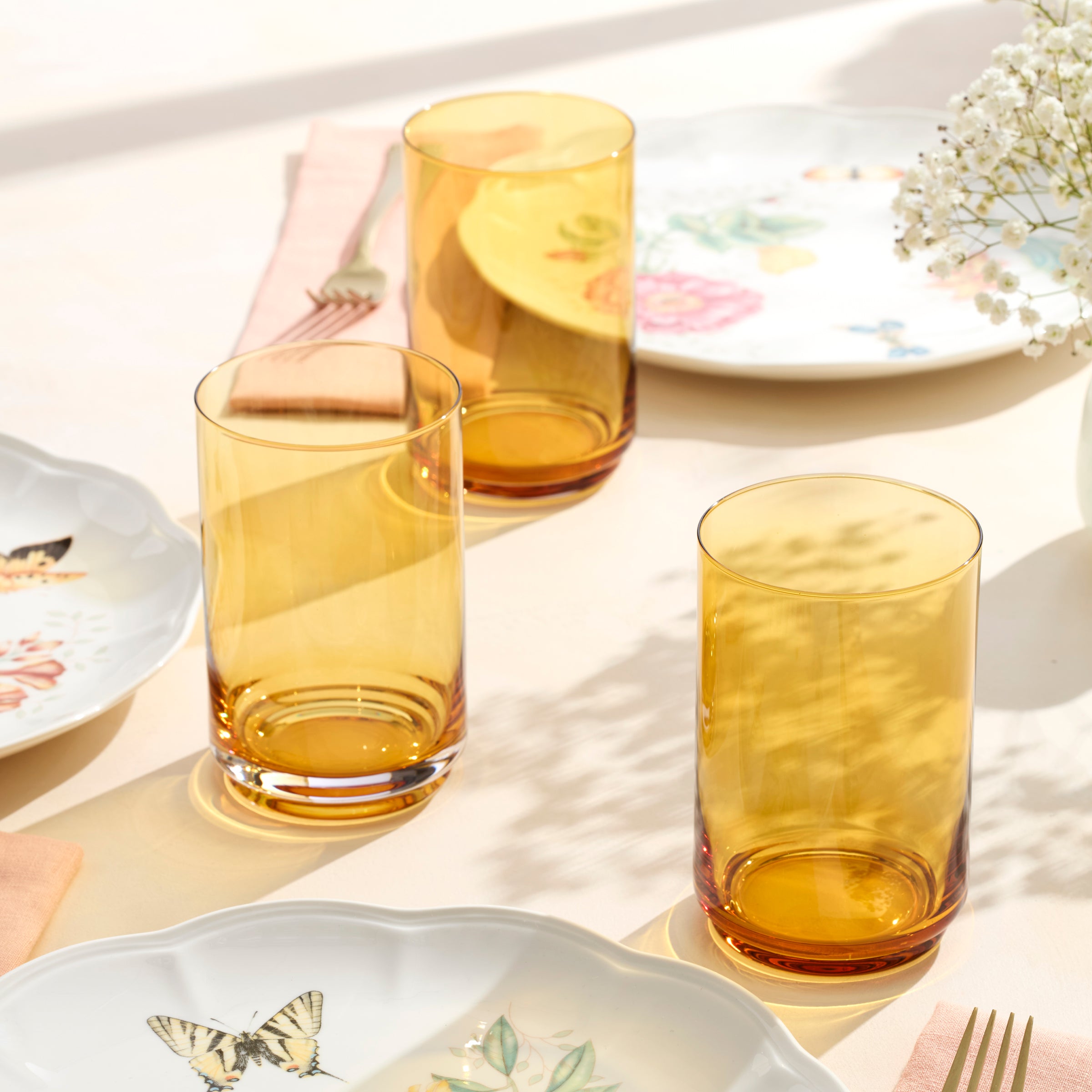 Lenox Fine Lenox Fine Tuscany Classics Stackable Amber Coolers, Set of 4 - Image 4