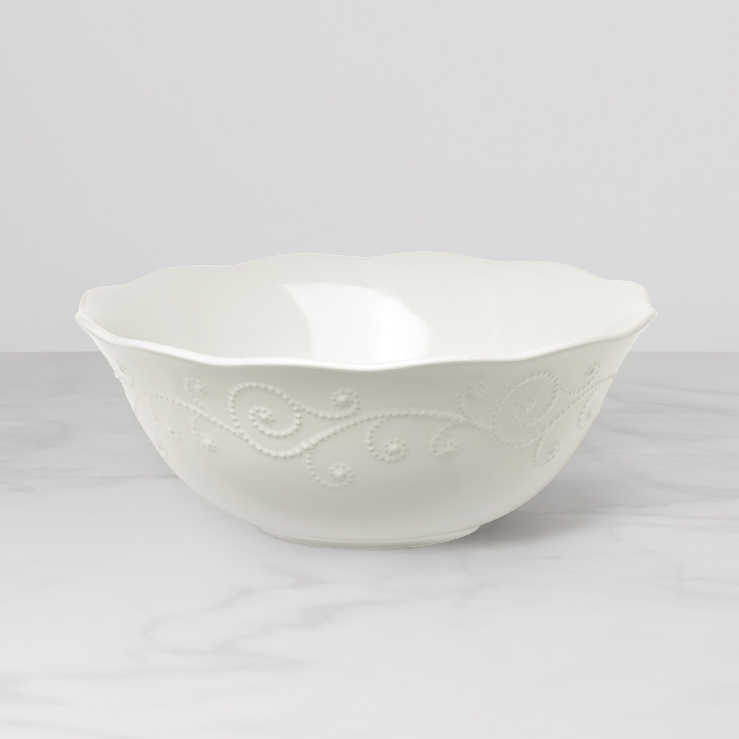 Lenox Fine Lenox Fine French Perle White Large Serving Bowl