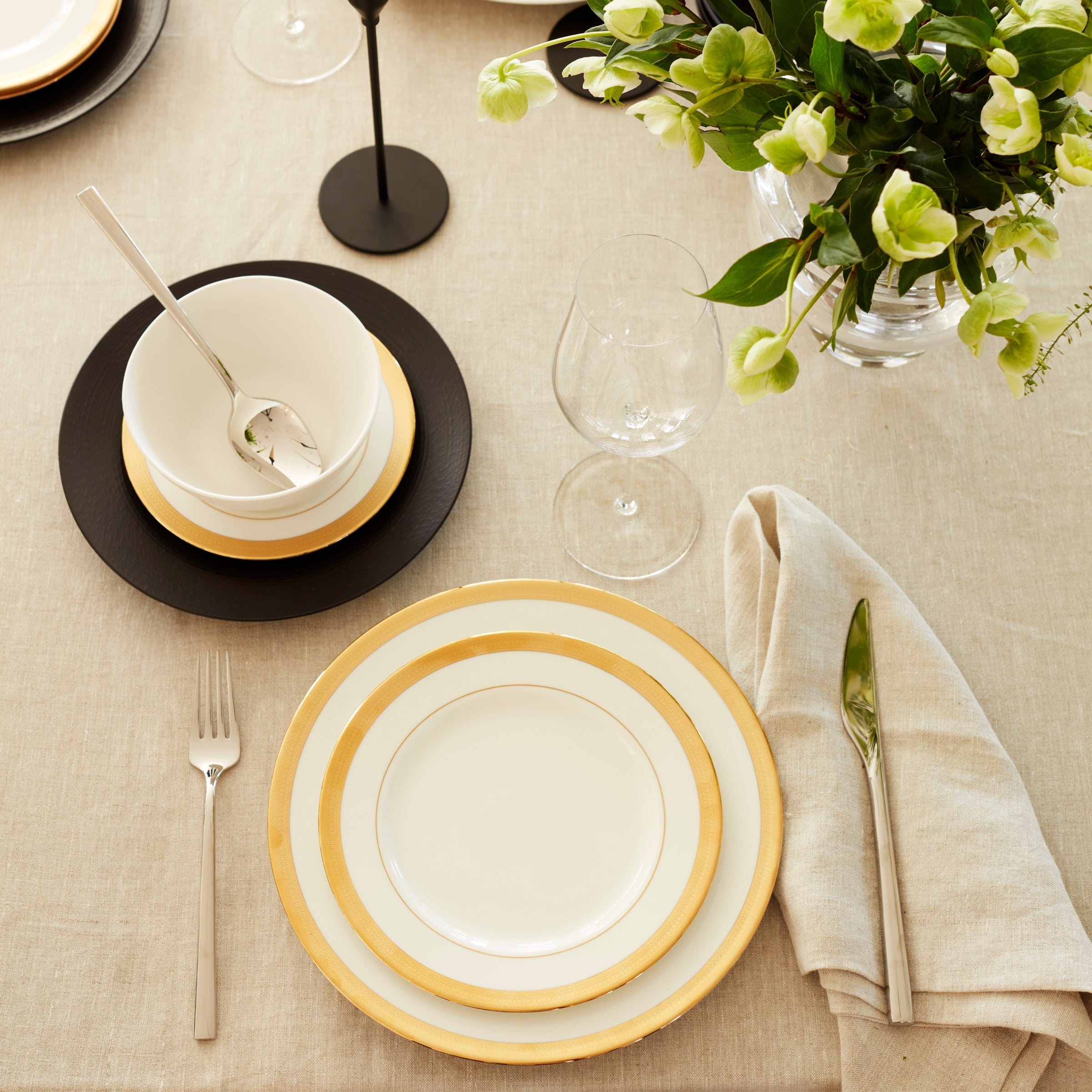 Lenox Fine Lenox Fine LX Collective Black 12-Piece Dinnerware Set - Image 5