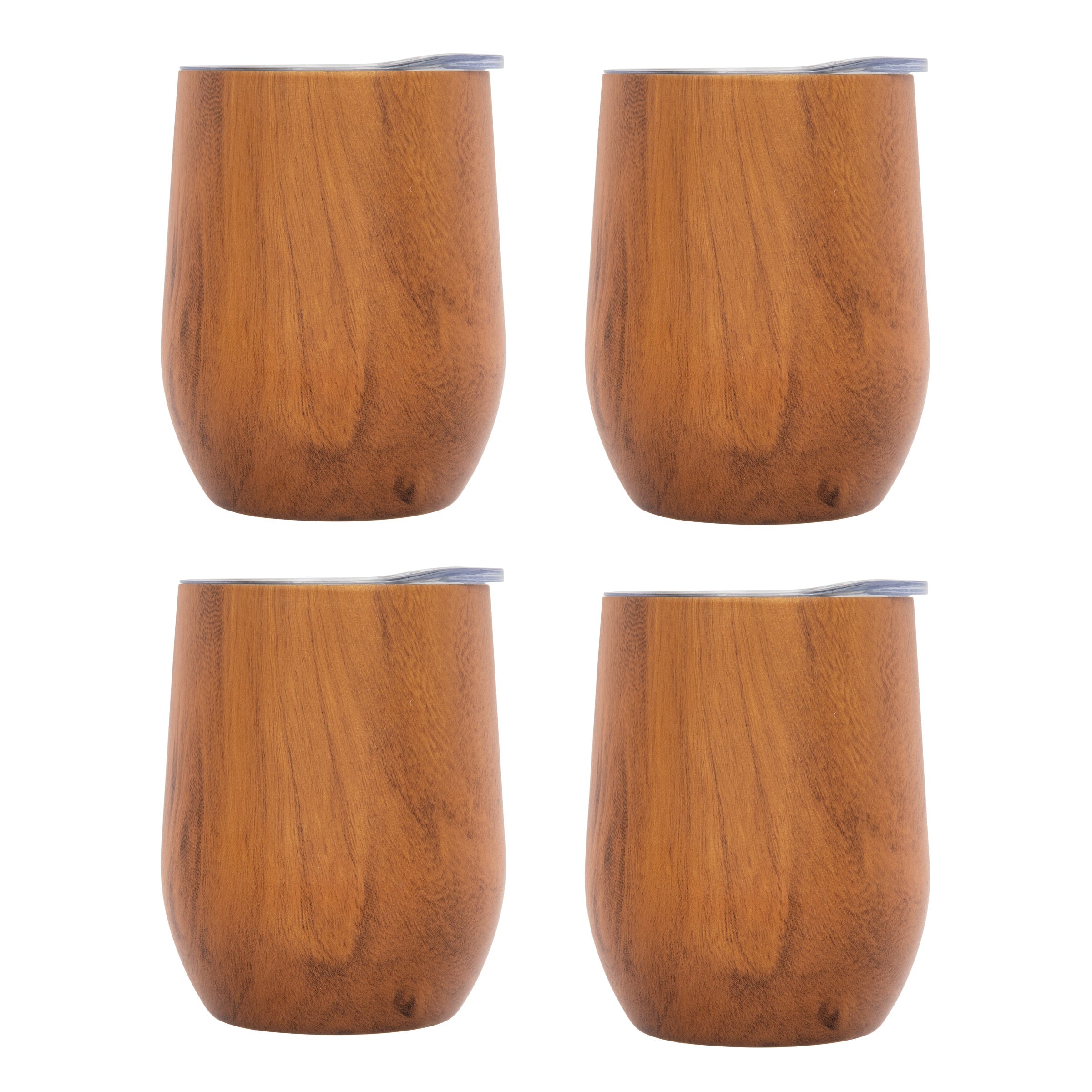 Lenox Fine Lenox Fine Insulated Woodgrain Wine Tumblers, Set of 4