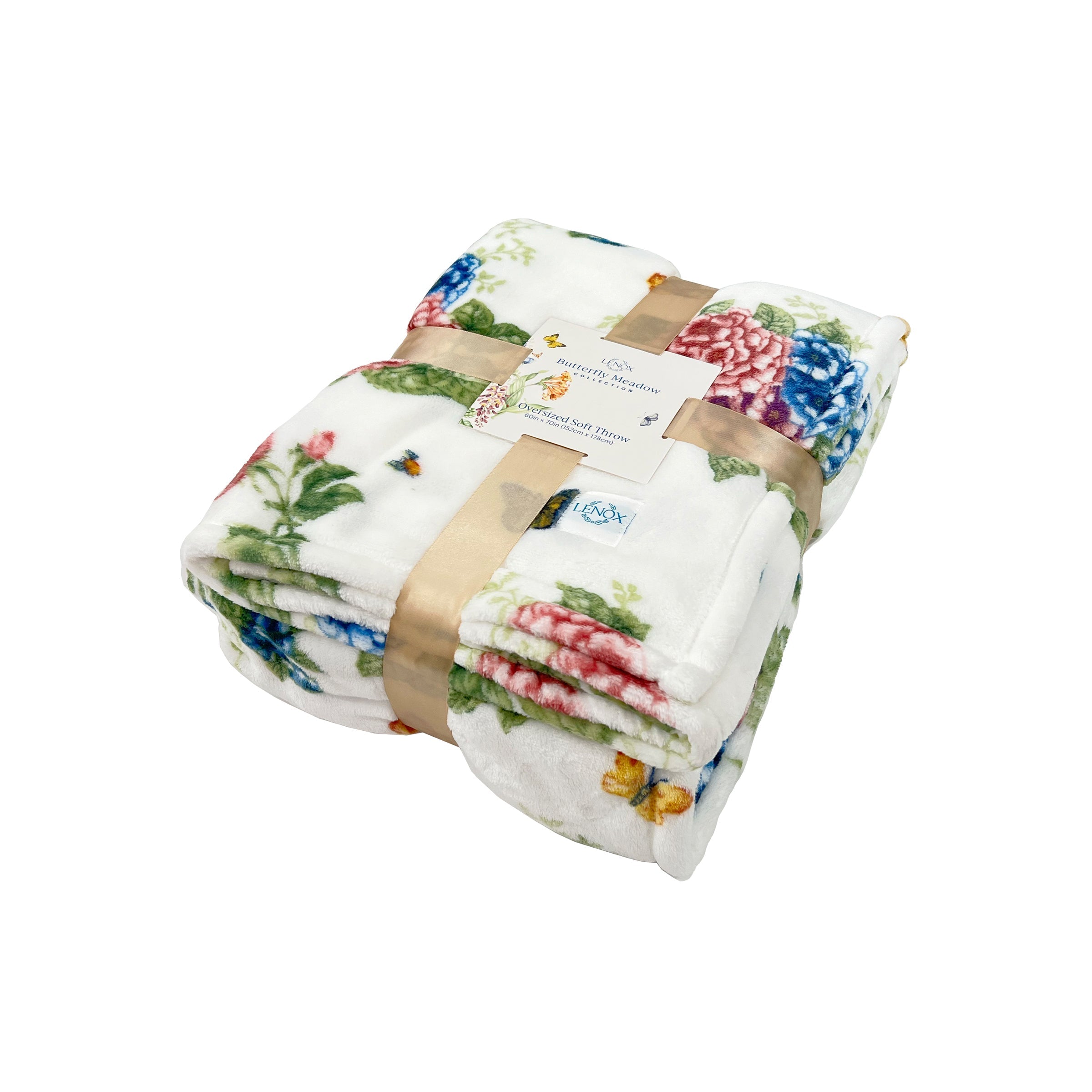 Lenox Fine Lenox Fine Butterfly Meadow Hydrangea Throw Blanket - Image 2