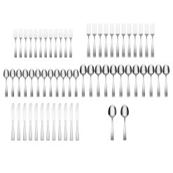 Alternative view of Lenox Fine Lenox Fine Madison Satin 62-Piece Flatware Set with Wood Tray
