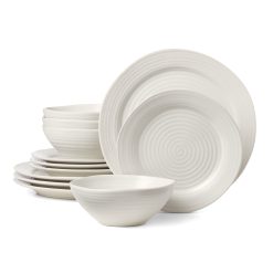 Lenox Fine Lenox Fine Ridge White 12-Piece Dinnerware Set
