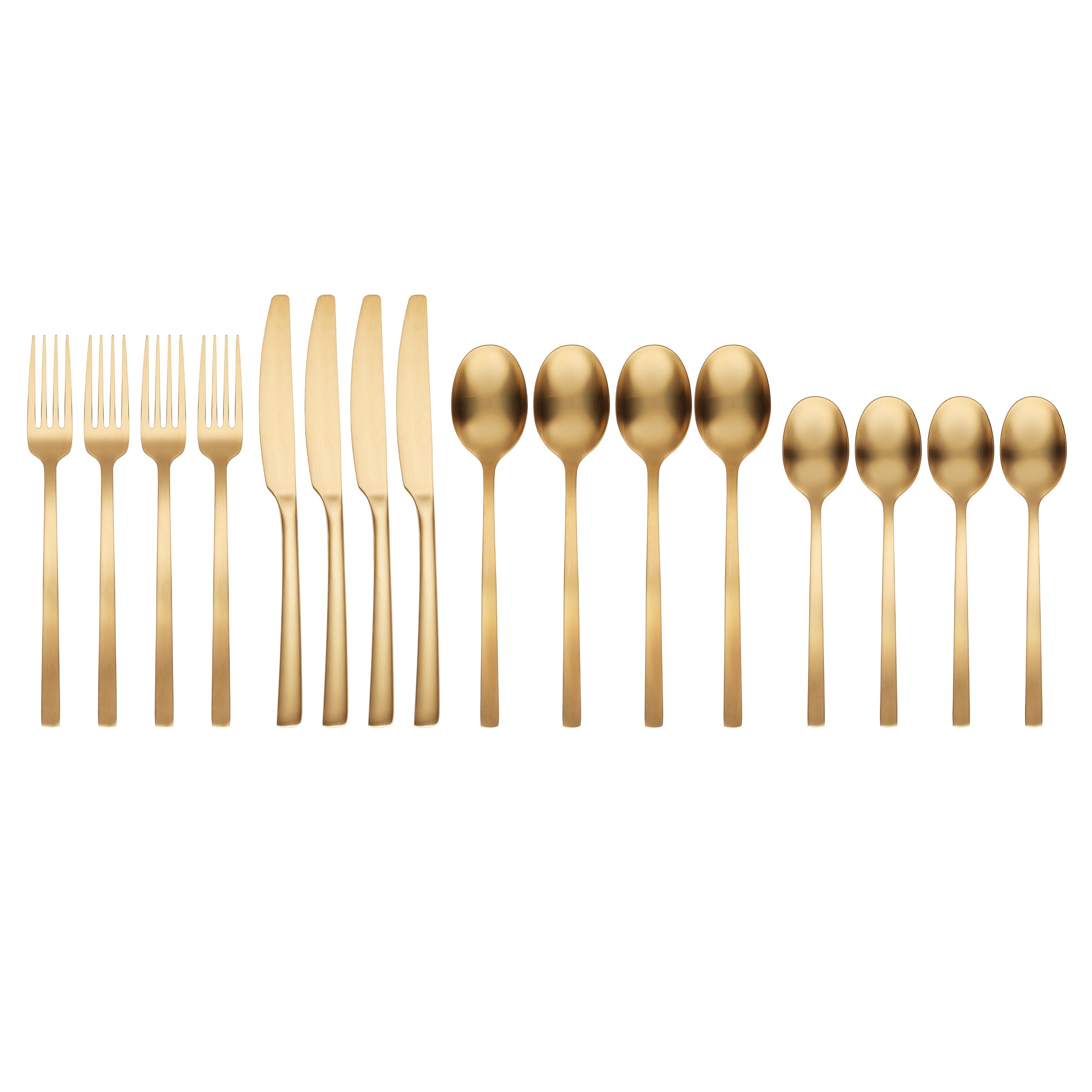 Lenox Fine Lenox Fine Beacon Gold Satin 16-Piece Flatware Set - Image 2