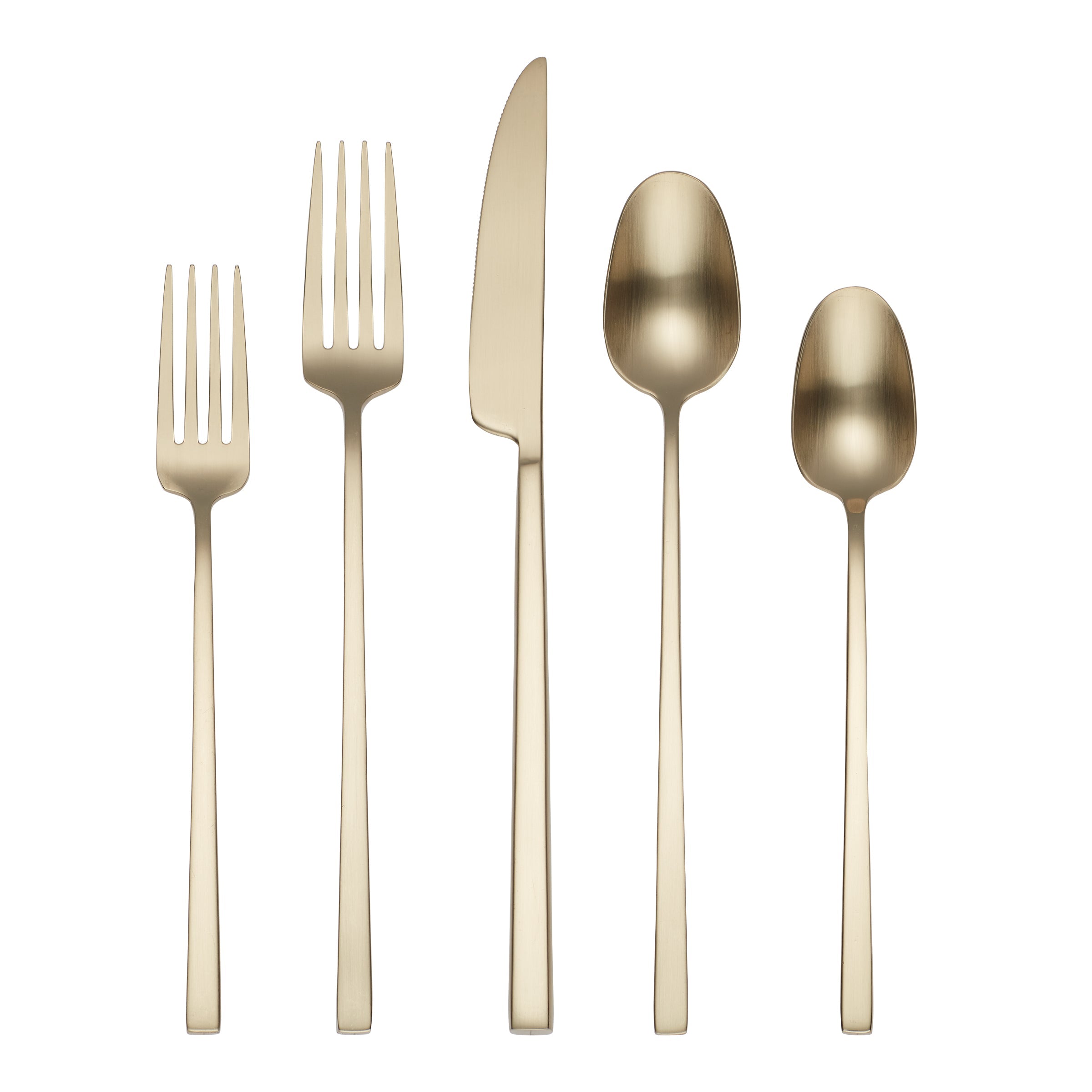 Lenox Fine Lenox Fine Damaris Champagne Satin 20-Piece Flatware Set
