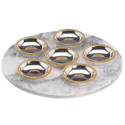 Lenox Fine Lenox Fine Roseland Seder Plates with Marble Slate