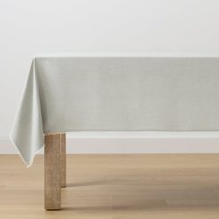 Lenox Fine Lenox Fine French Perle Solid Dove Grey 60x120 Tablecloth