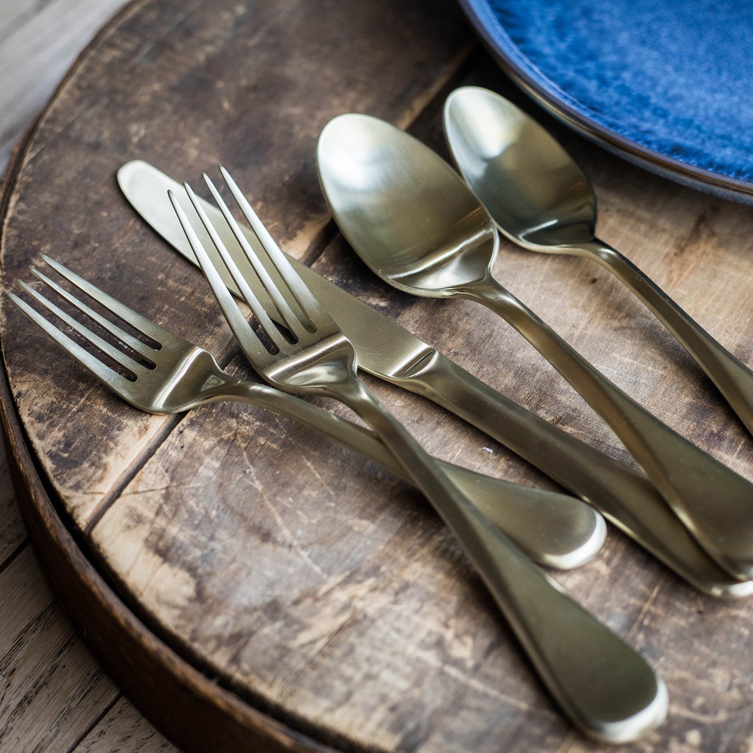 Lenox Fine Lenox Fine Eloquence Champagne Satin 20-Piece Flatware Set - Image 6
