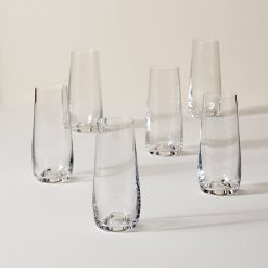 Lenox Fine Lenox Fine Tuscany Classics Stemless Flute Glasses, Set of 6