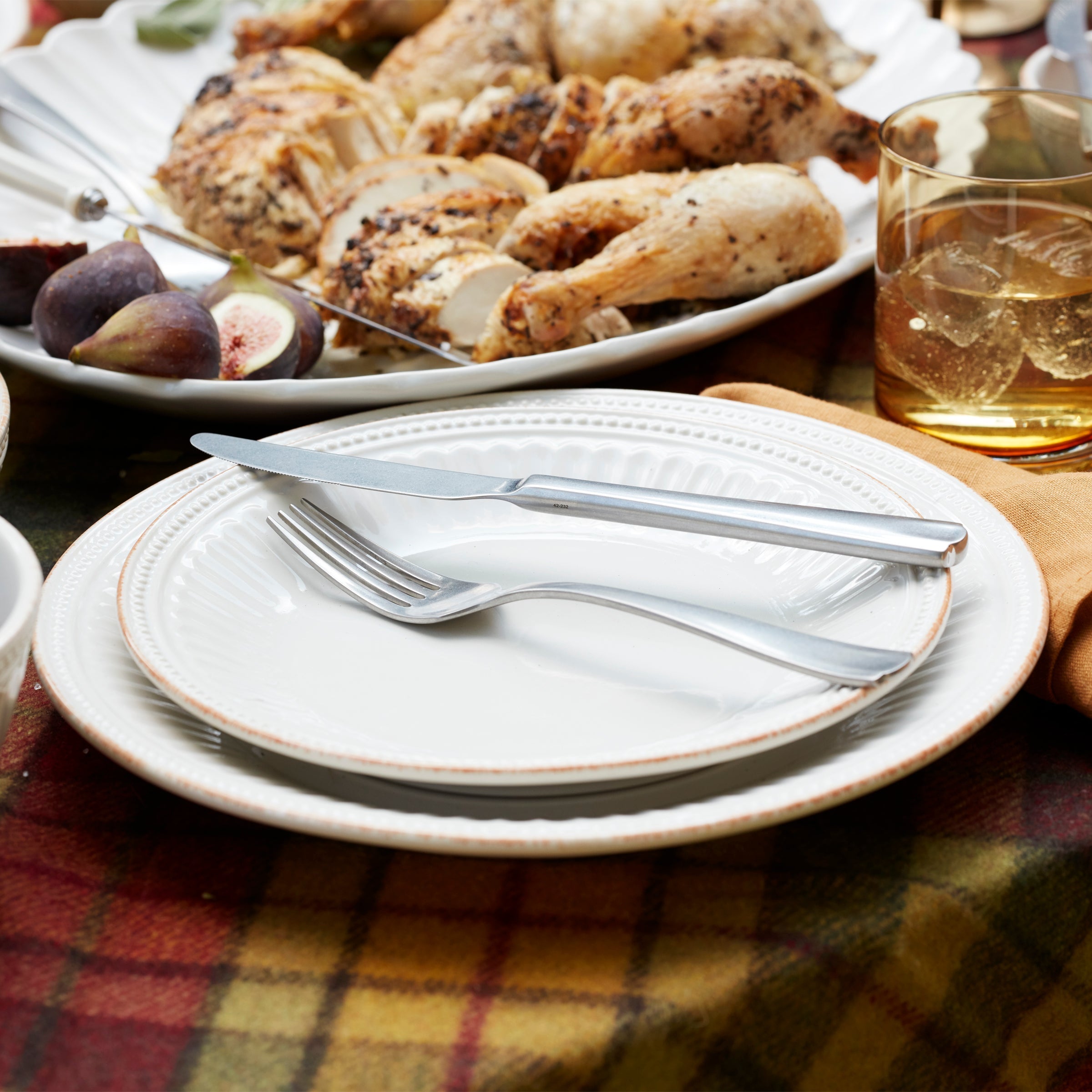 Lenox Fine Lenox Fine French Perle Groove White 12-Piece Dinnerware Set - Image 8