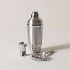 Lenox Fine Lenox Fine Tuscany Classics Stainless Steel Cocktail Shaker & Strainer Set