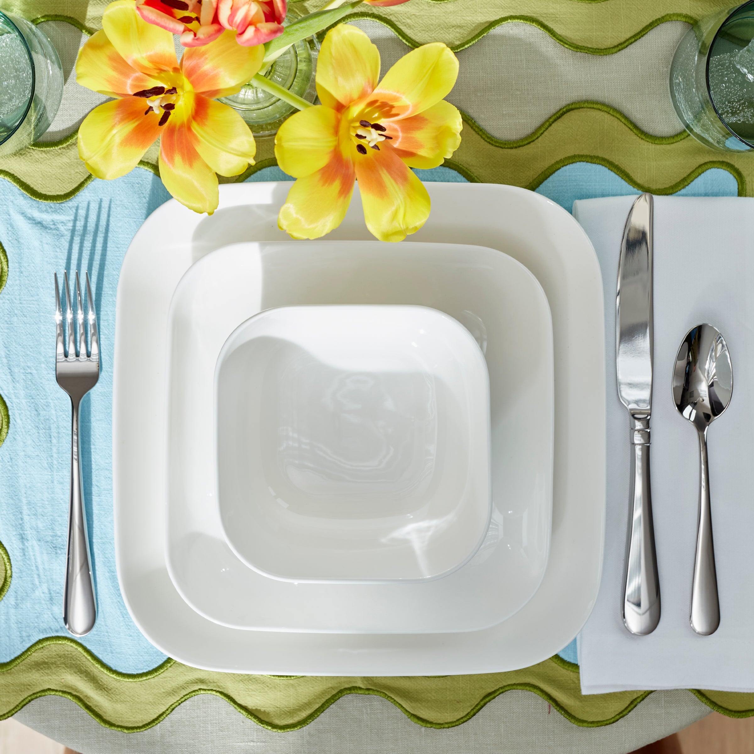 Lenox Fine Lenox Fine Studio 1414 Square 12-Piece Dinnerware Set - Image 4