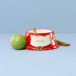 Lenox Fine Lenox Fine Personalized Cat Bowl Ornament