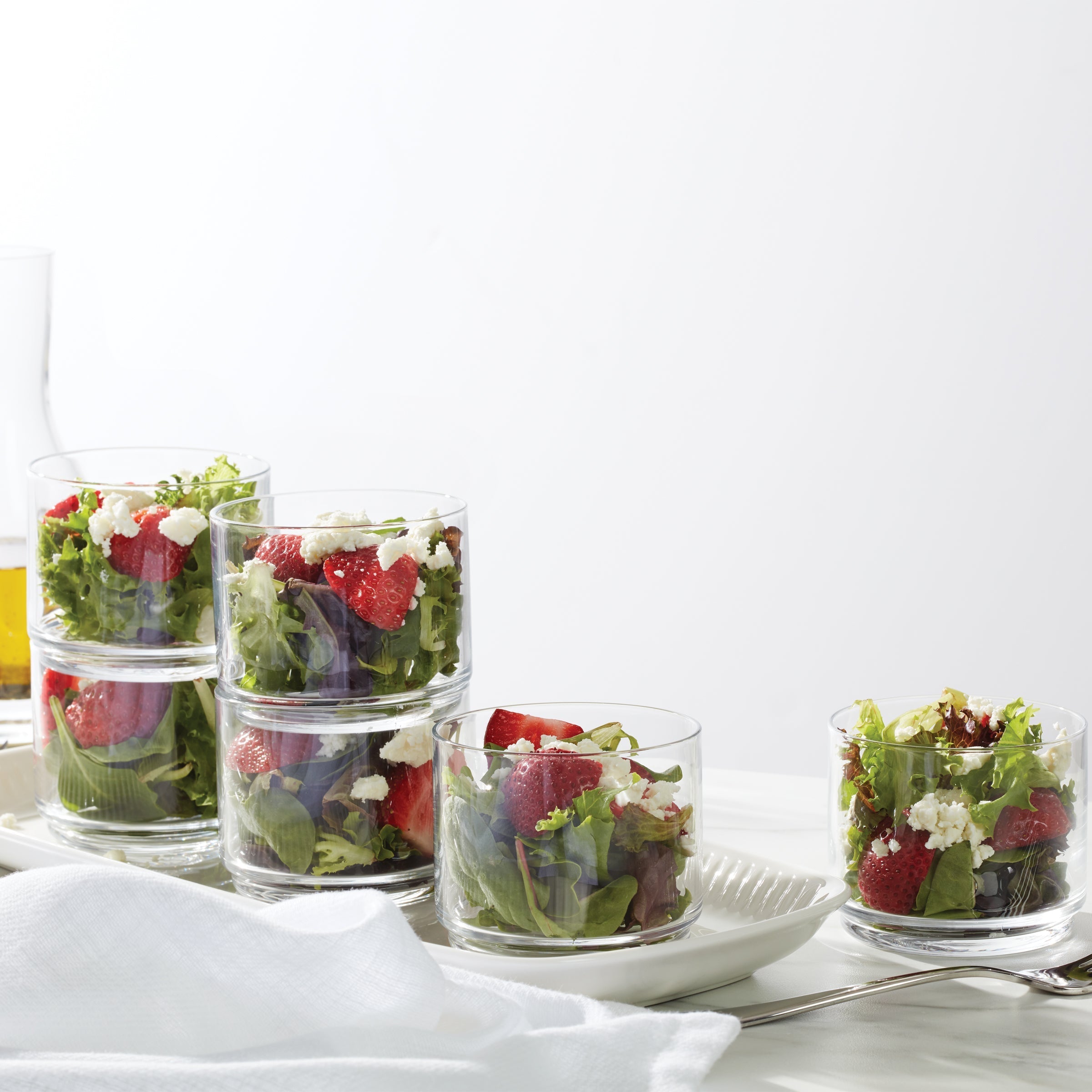 Lenox Fine Lenox Fine Tuscany Classics Stackable Clear Short Glasses, Set of 6 - Image 6