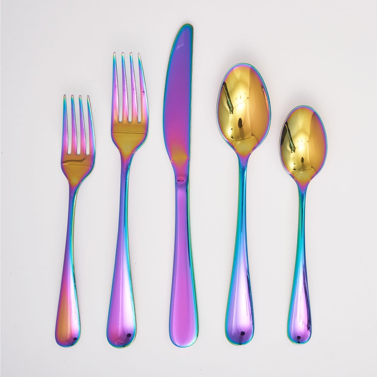 Lenox Fine Lenox Fine Rhiannon Rainbow Mirror 20-Piece Flatware Set - Image 3