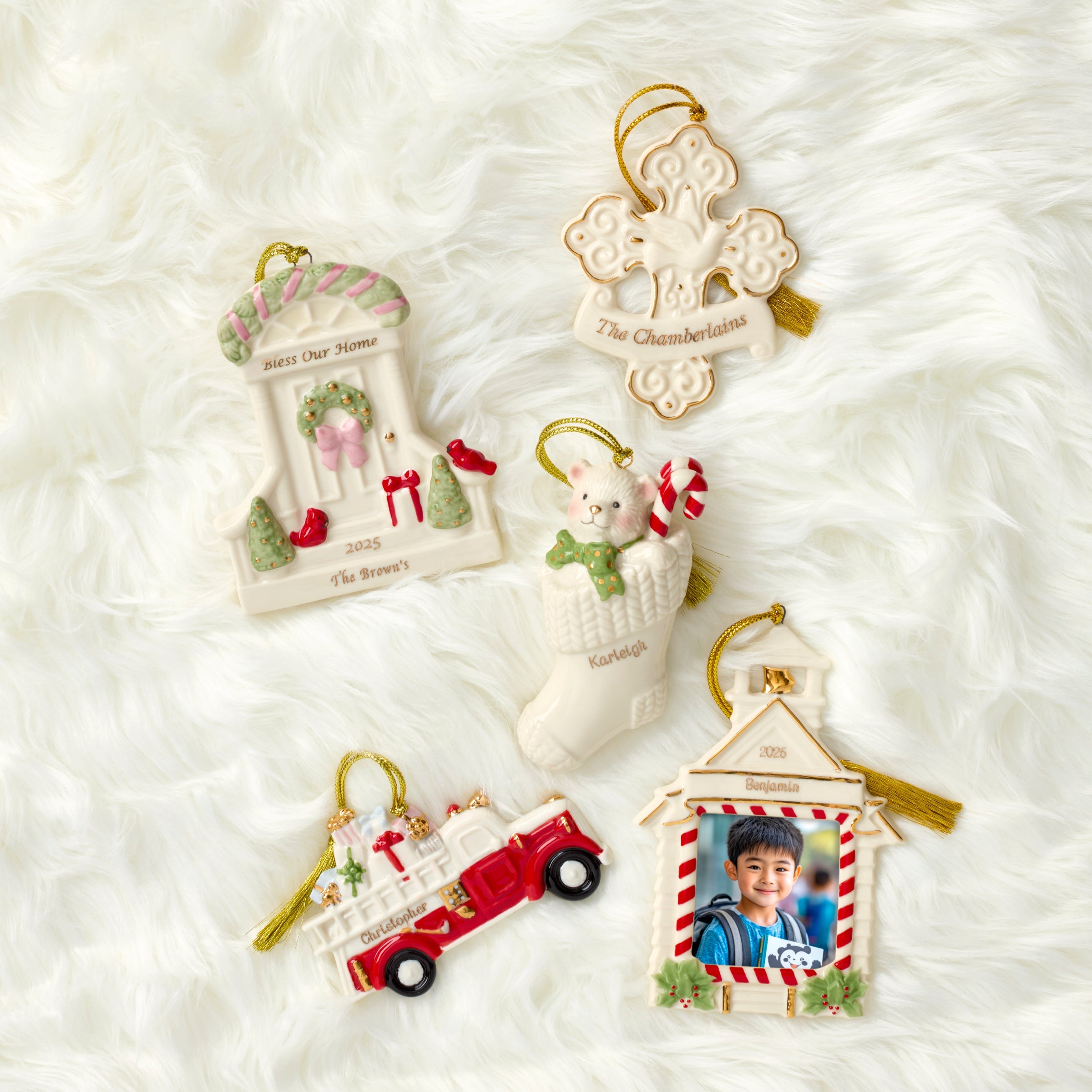 Lenox Fine Lenox Fine Personalized My Family Cross Ornament - Image 2