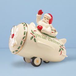Lenox Fine Lenox Fine Holiday Santa Airplane Cookie Jar