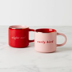 Lenox Fine Lenox Fine Two of a Kind Early Bird & Night Owl Mugs, Set of 2