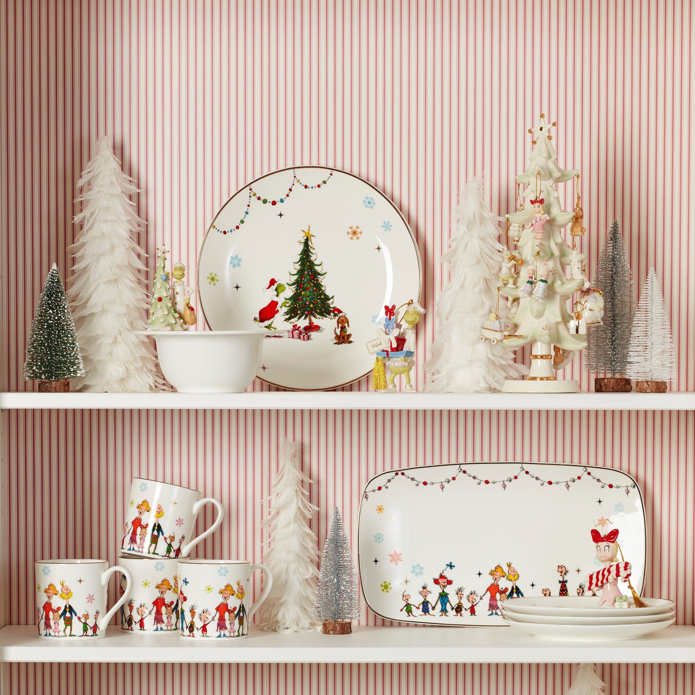 Lenox Fine Lenox Fine How The Grinch Stole Christmas 12-Piece Ornament & Tree Set - Image 2