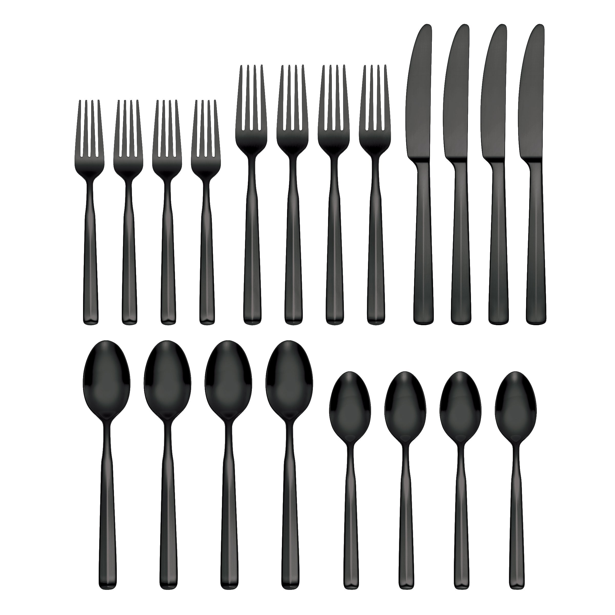 Lenox Fine Lenox Fine Ryder Black Satin 20-Piece Flatware Set - Image 2