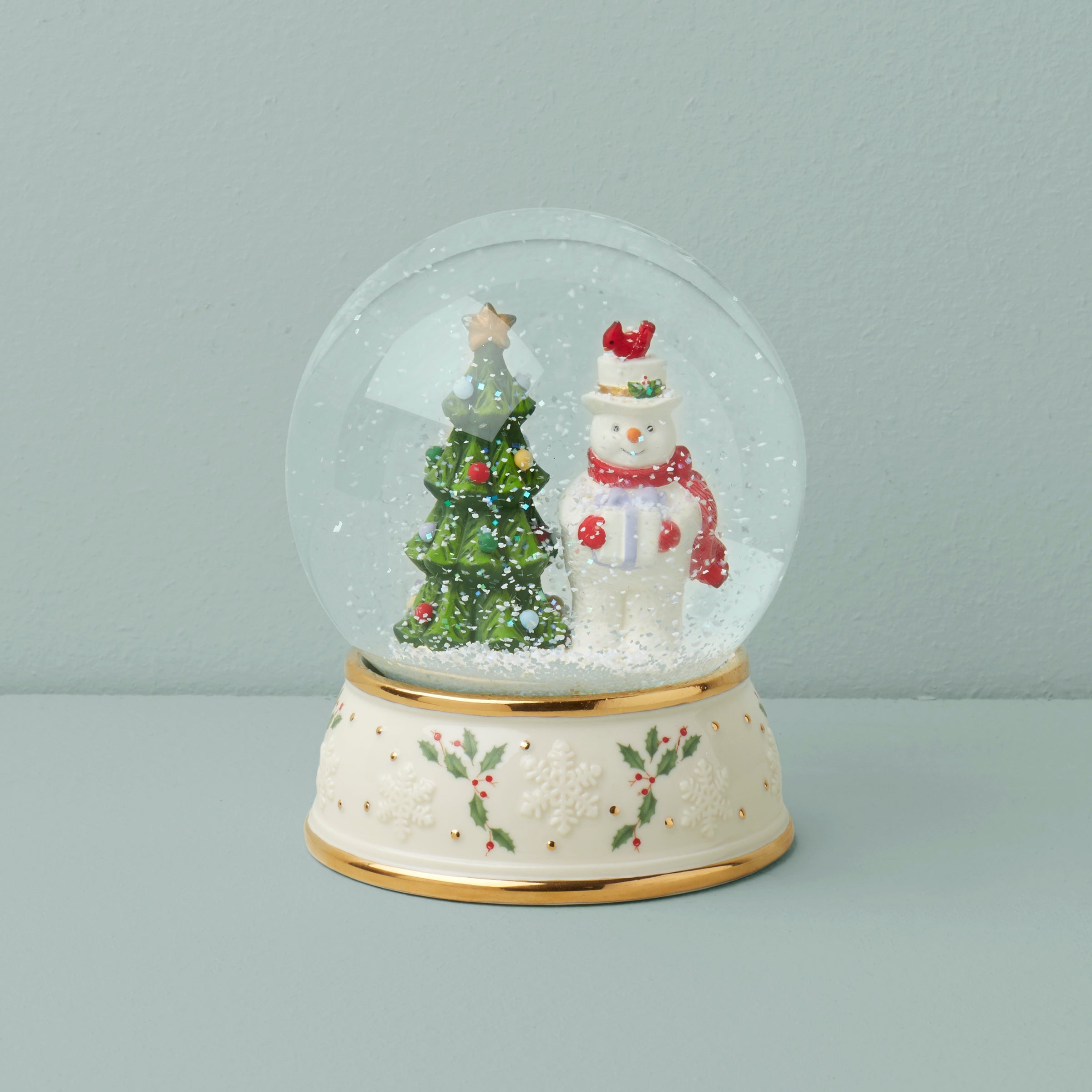 Lenox Fine Lenox Fine Happy Holly Days Snow Globe