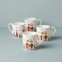 Lenox Fine Lenox Fine Merry Grinchmas Mugs, Set of 4