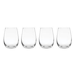 Lenox Fine Lenox Fine 5 O'Clock Stemless Wine Glasses, Set of 4